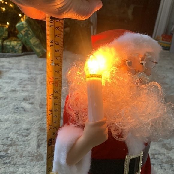 Christmas display figure Christmas Santa with light electrical motion mode decor - Picture 4 of 8